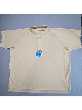 NEW Galls Tac Force Lightweight Polo Shirt 5XL Tan Polyester Short Sleeve